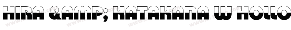 Hira & Katakana W Hollow字体转换
